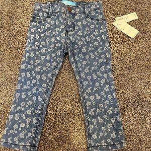 Toddler flower jeans size 2T